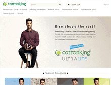 Tablet Screenshot of cottonking.com